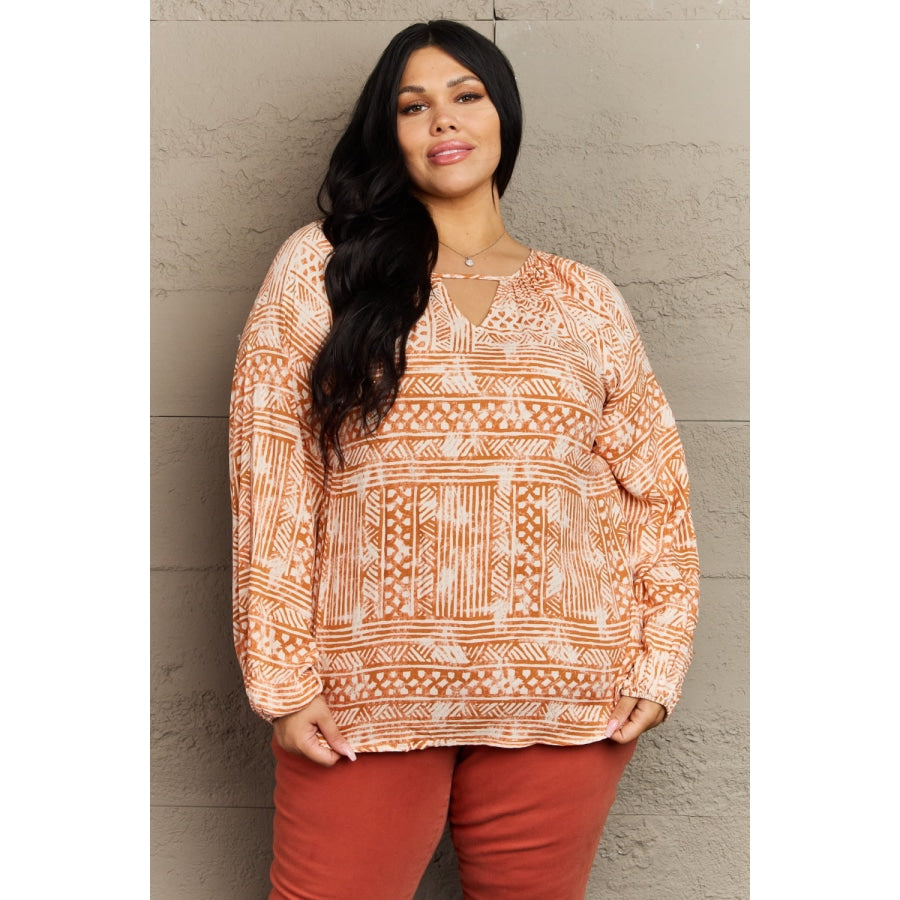 HEYSON Just For You Full Size Aztec Tunic Top