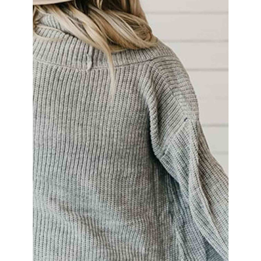 High-Low Open Front Cardigan with Pockets