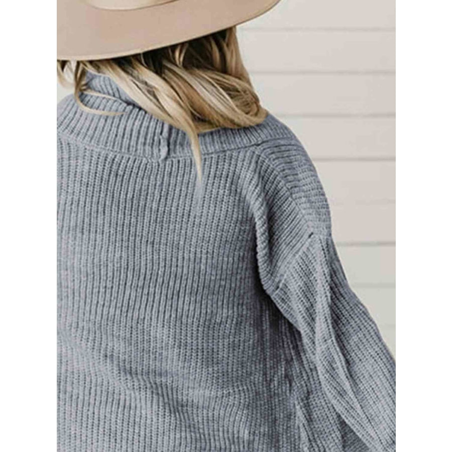 High-Low Open Front Cardigan with Pockets