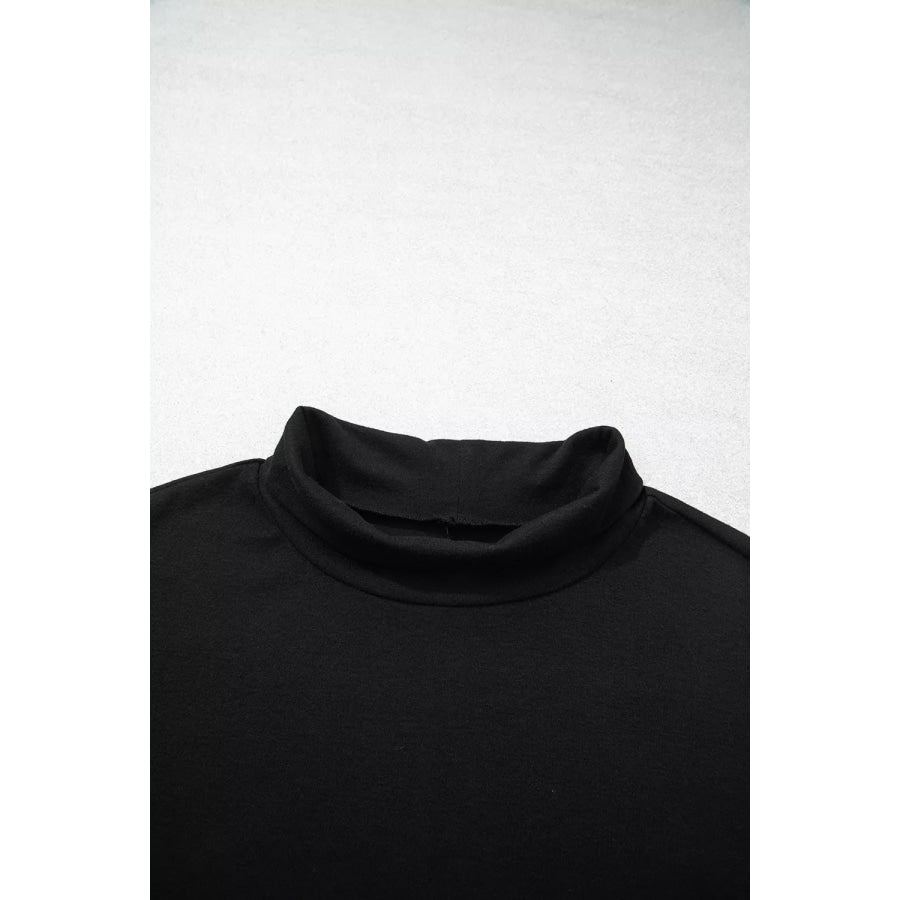 High Neck Long Sleeve Top Apparel and Accessories