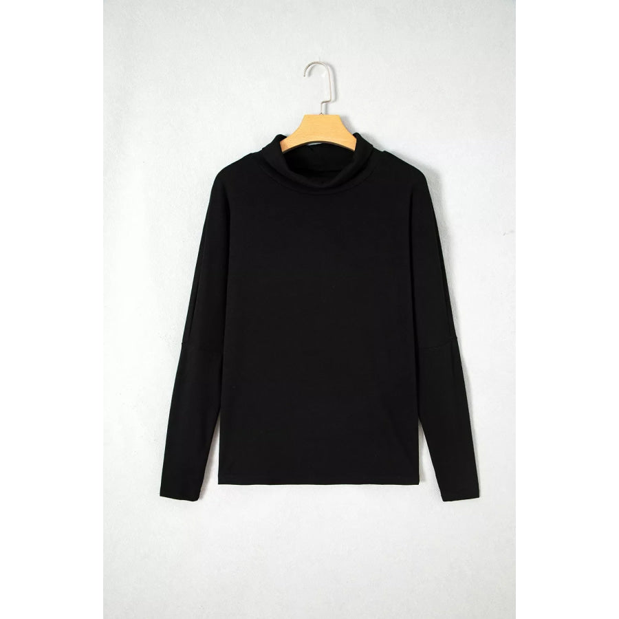 High Neck Long Sleeve Top Apparel and Accessories
