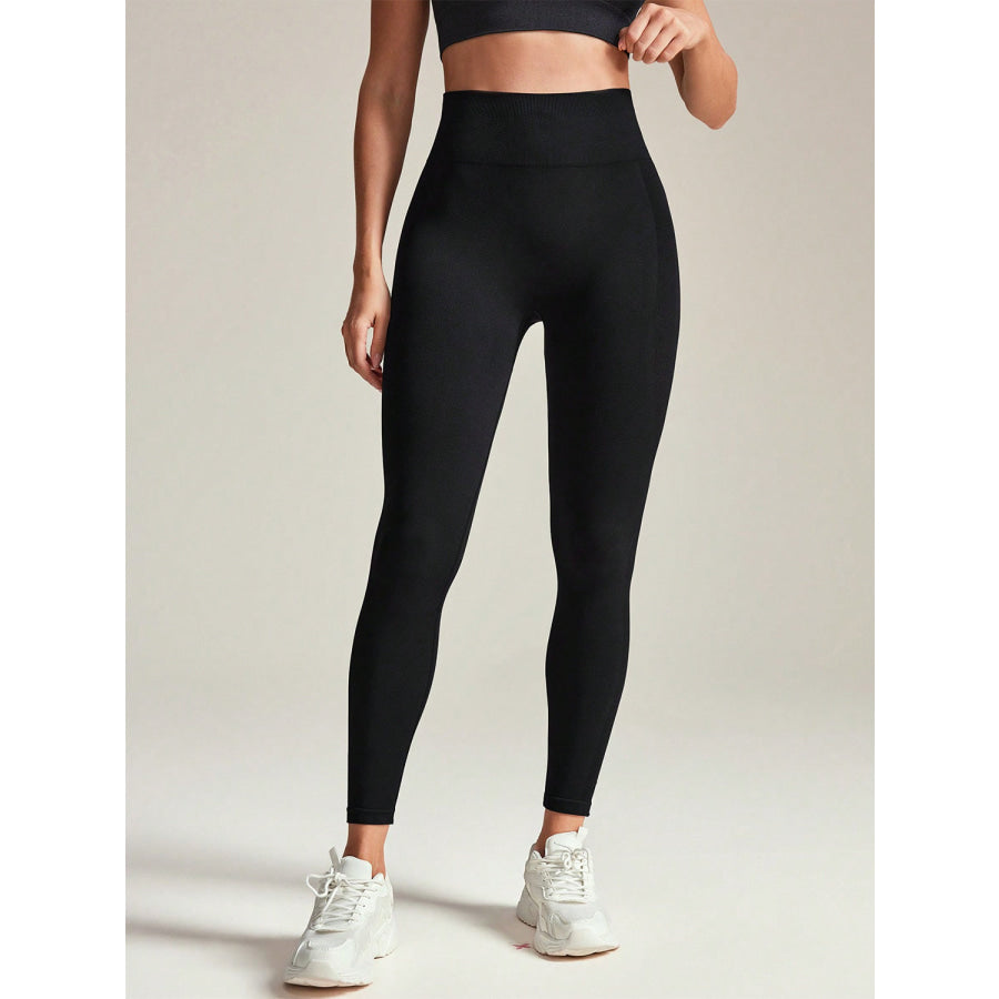 High Rise Active Leggings Black / S Apparel and Accessories