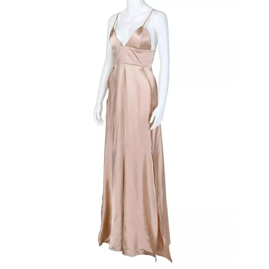 High-Slit Spaghetti Strap Maxi Dress Apparel and Accessories