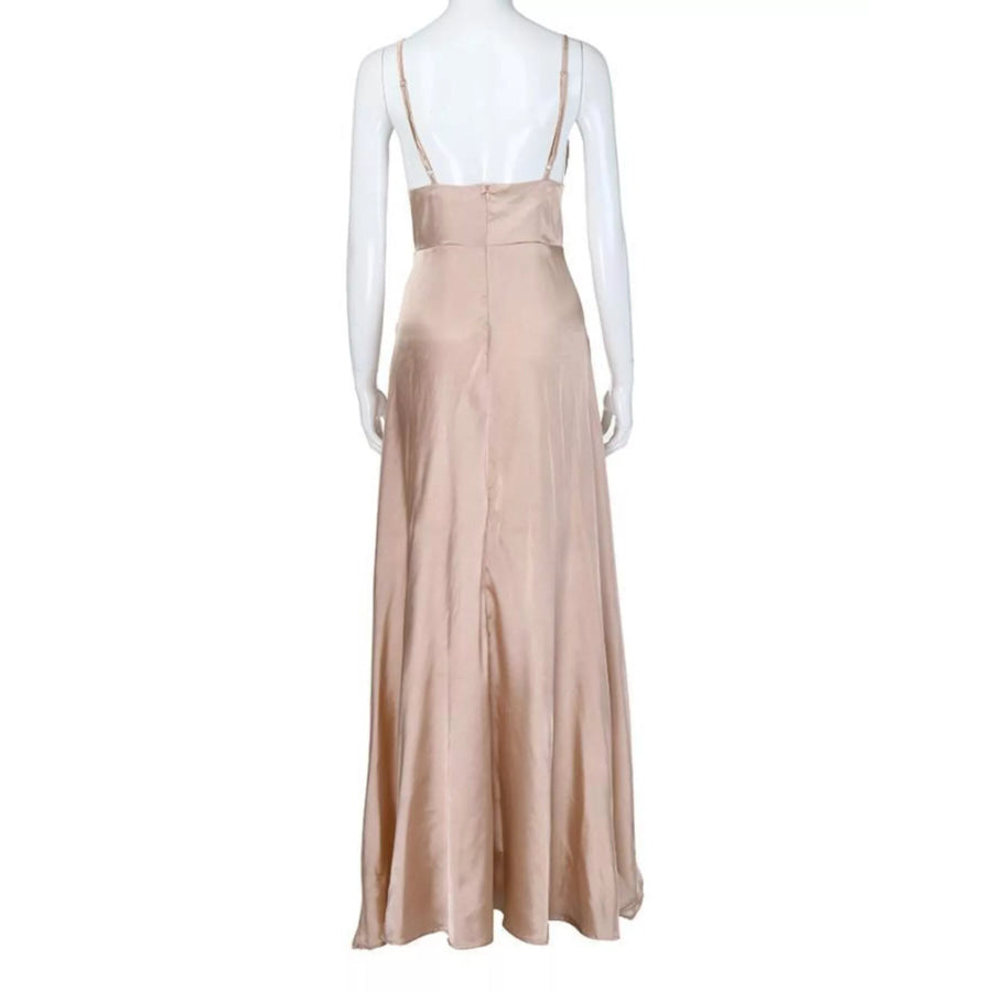 High-Slit Spaghetti Strap Maxi Dress Apparel and Accessories