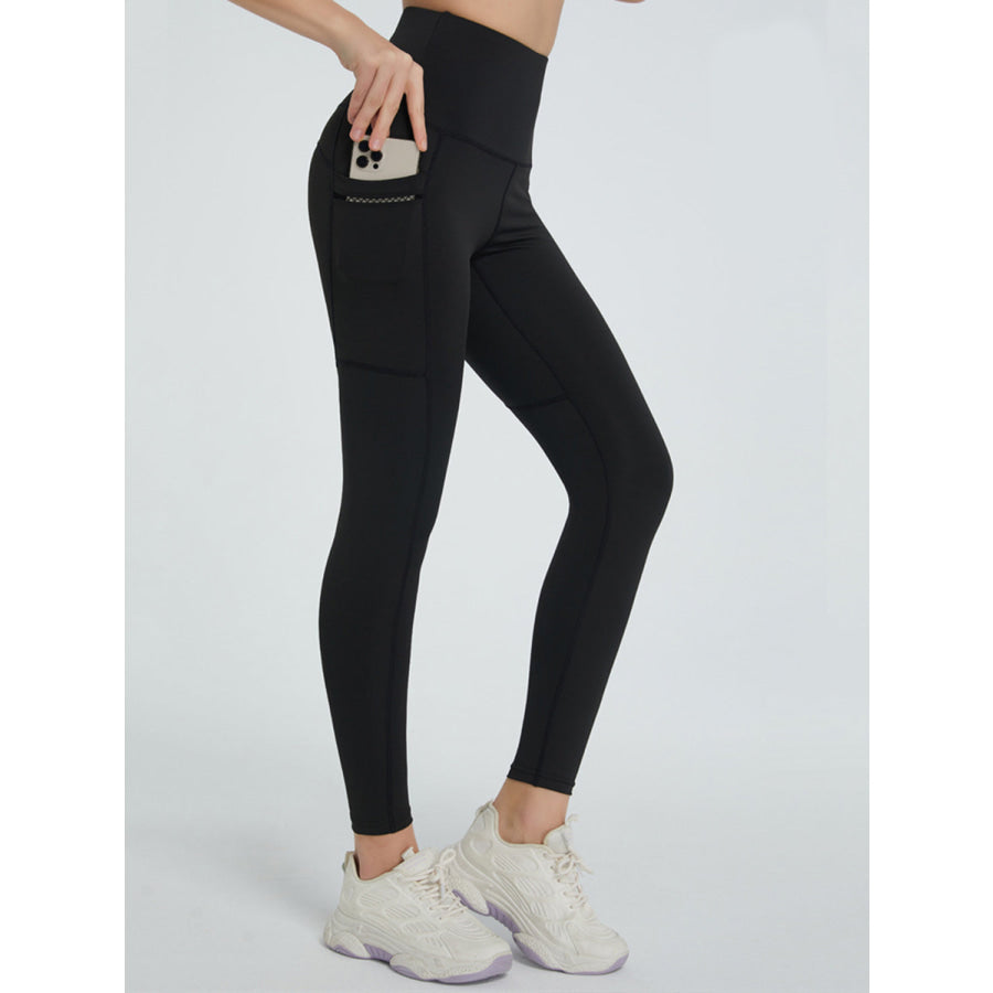 High Waist Active Leggings Black / S Apparel and Accessories