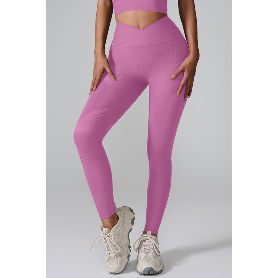 High Waist Active Leggings Moonlit Mauve / S Apparel and Accessories