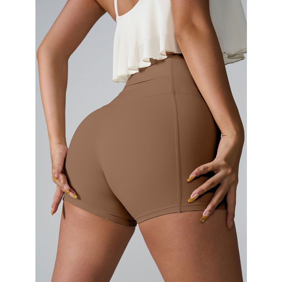 High Waist Active Shorts Apparel and Accessories