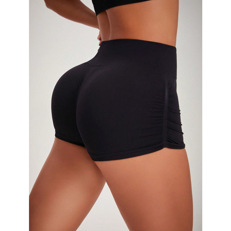 High Waist Active Shorts Apparel and Accessories