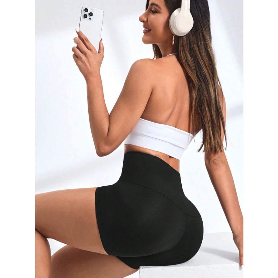 High Waist Active Shorts Apparel and Accessories