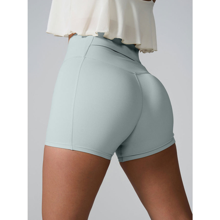 High Waist Active Shorts Apparel and Accessories