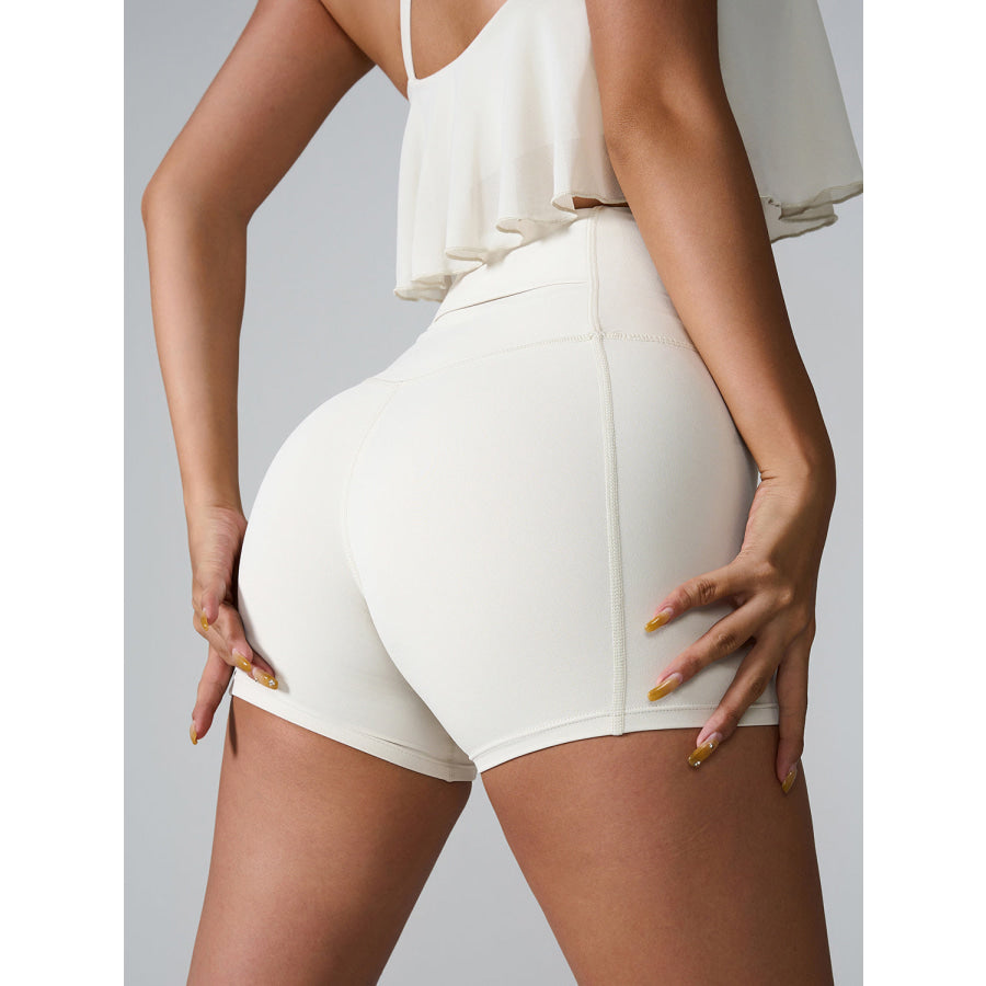 High Waist Active Shorts Apparel and Accessories