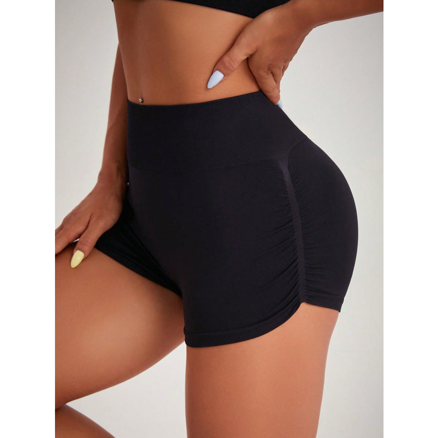 High Waist Active Shorts Apparel and Accessories