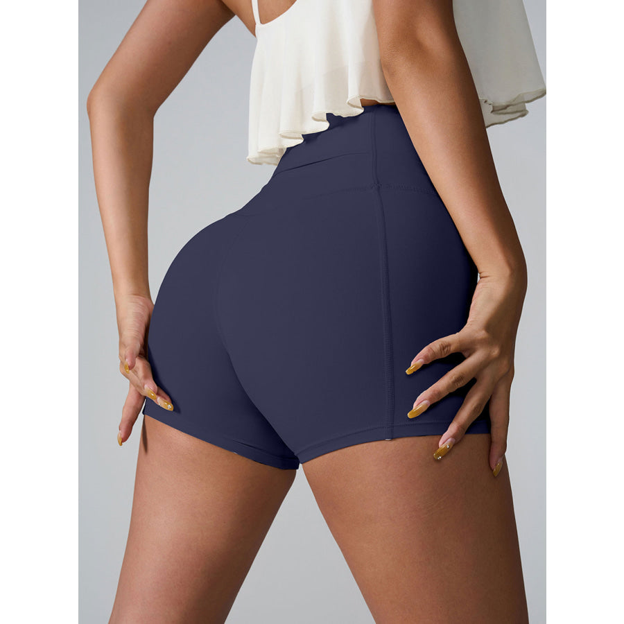 High Waist Active Shorts Apparel and Accessories