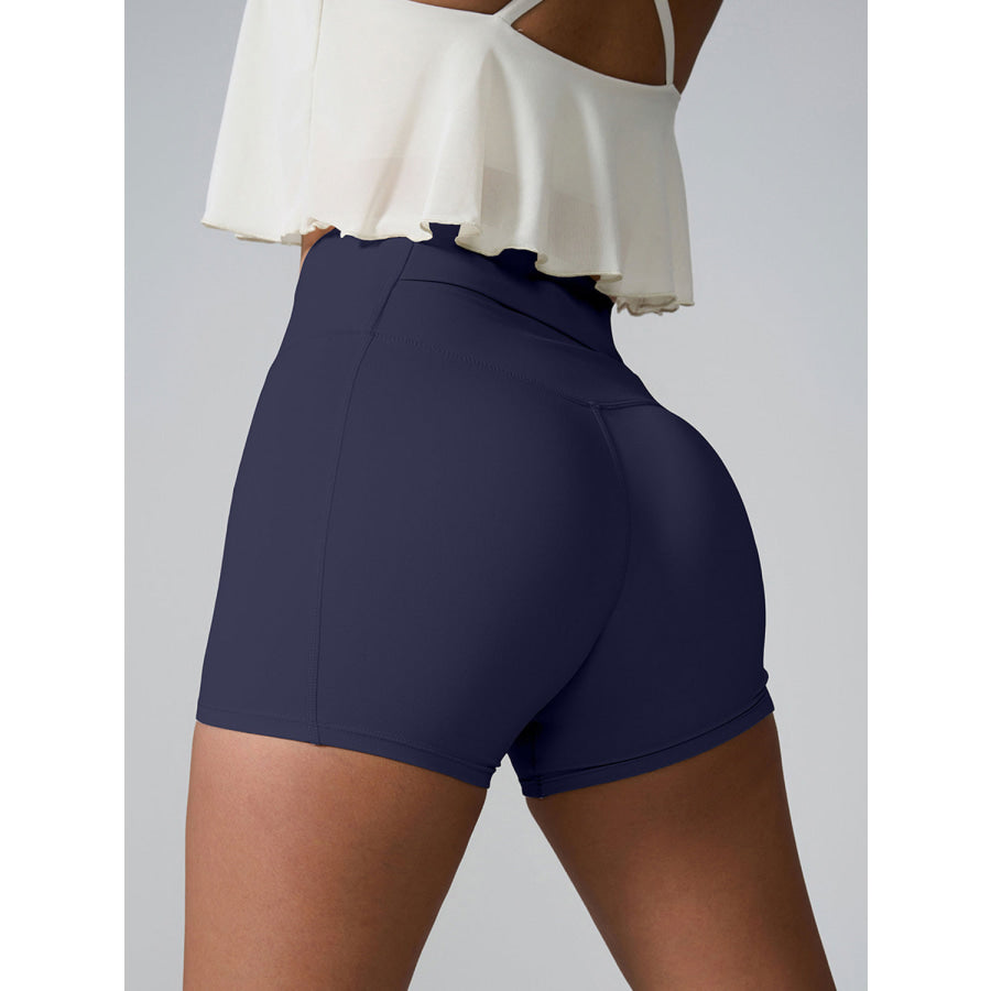 High Waist Active Shorts Apparel and Accessories