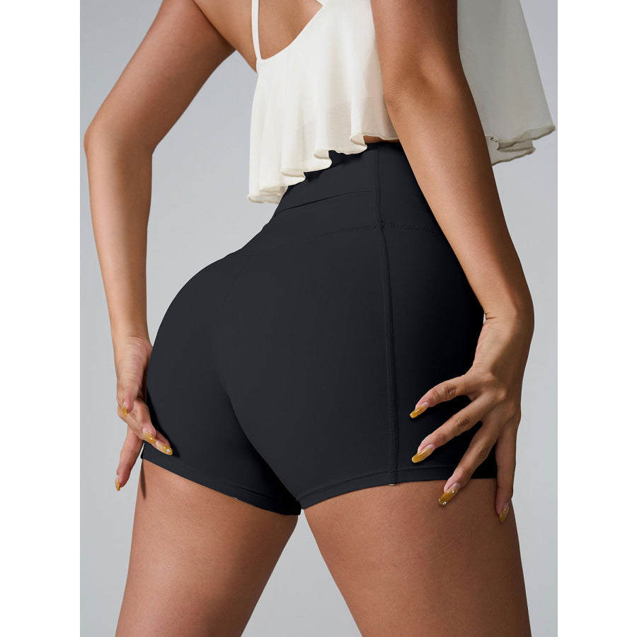 High Waist Active Shorts Apparel and Accessories