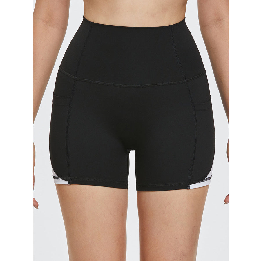 High Waist Active Shorts Apparel and Accessories