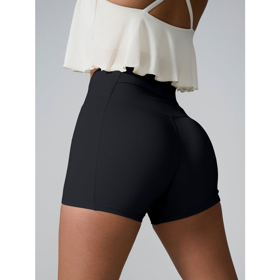 High Waist Active Shorts Apparel and Accessories