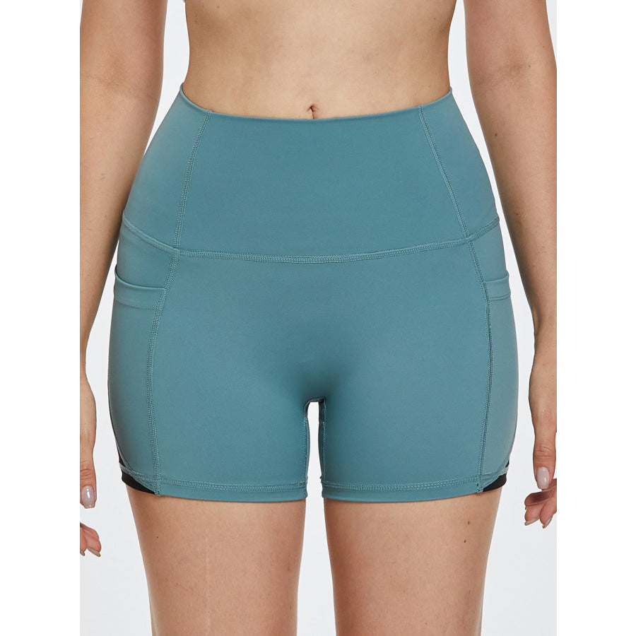 High Waist Active Shorts Apparel and Accessories