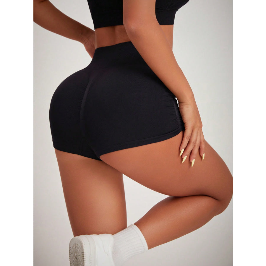 High Waist Active Shorts Apparel and Accessories