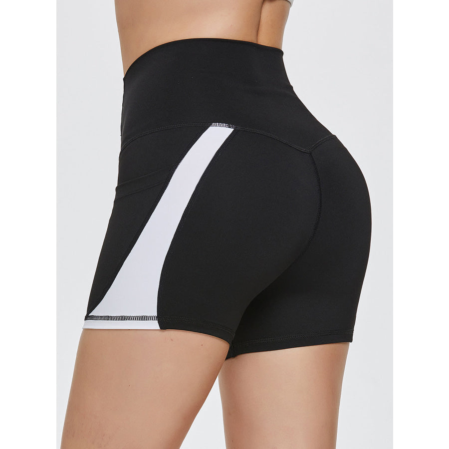 High Waist Active Shorts Apparel and Accessories