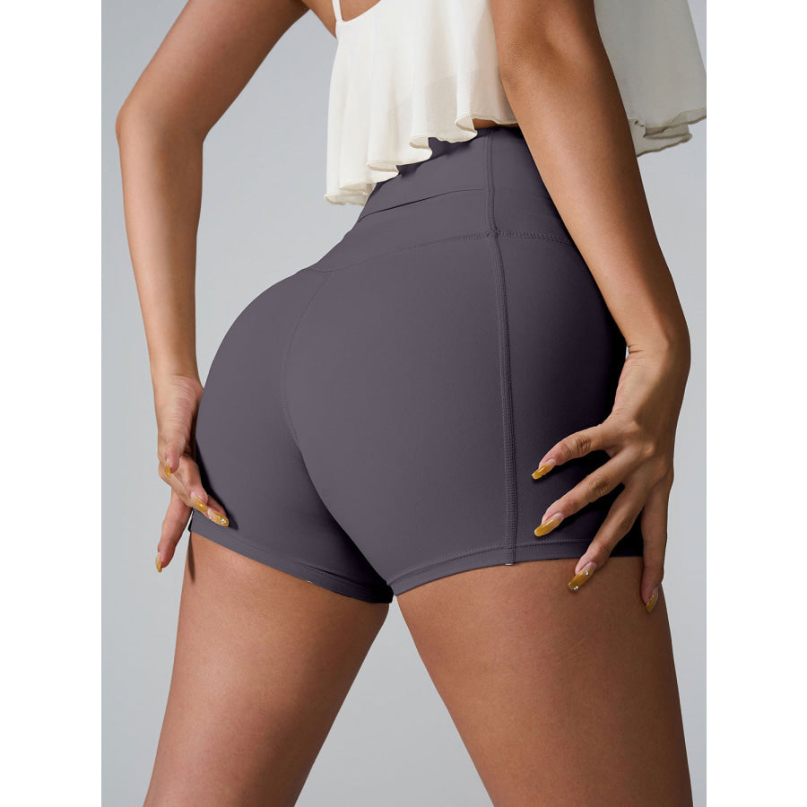 High Waist Active Shorts Apparel and Accessories