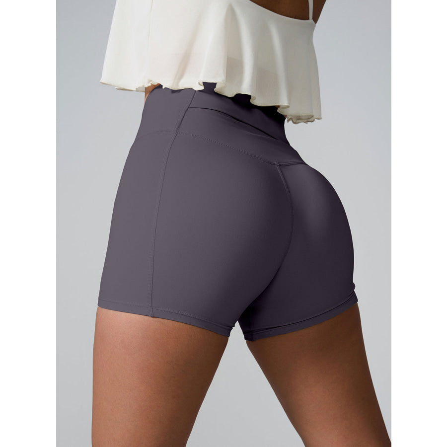 High Waist Active Shorts Apparel and Accessories