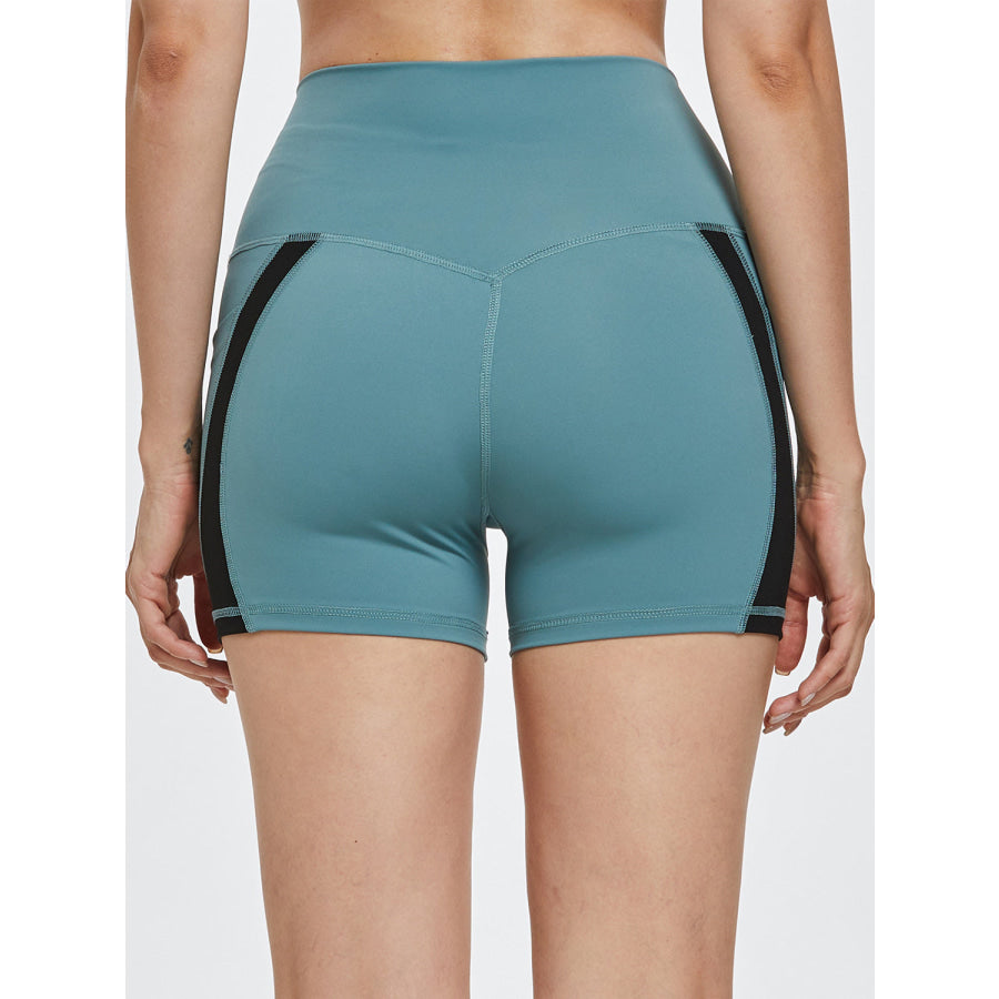 High Waist Active Shorts Apparel and Accessories