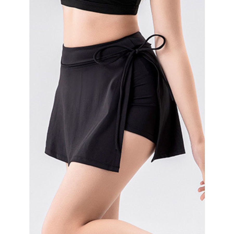 High Waist Active Skort with Pockets Apparel and Accessories