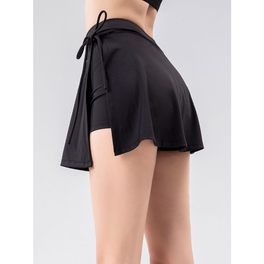 High Waist Active Skort with Pockets Apparel and Accessories