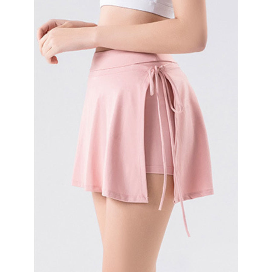 High Waist Active Skort with Pockets Apparel and Accessories