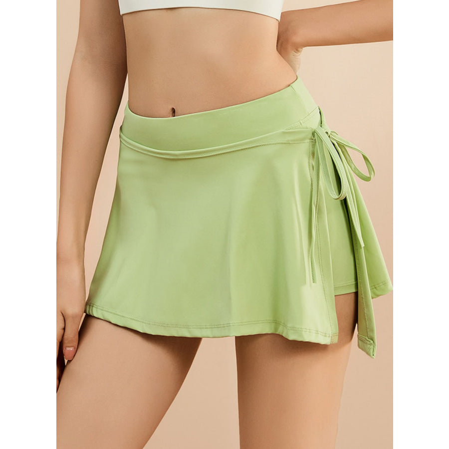 High Waist Active Skort with Pockets Apparel and Accessories