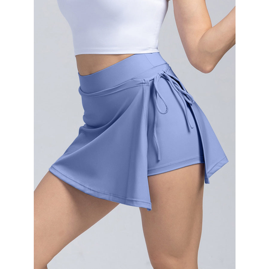 High Waist Active Skort with Pockets Apparel and Accessories