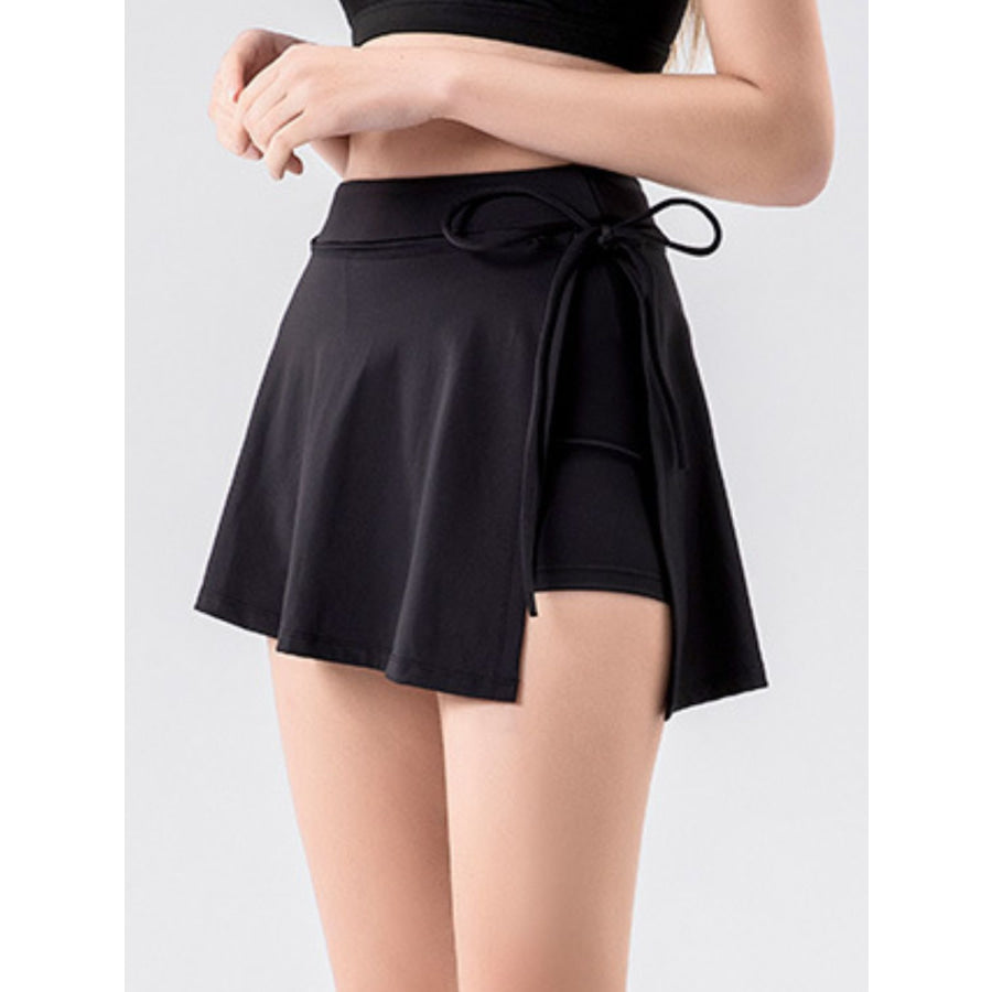 High Waist Active Skort with Pockets Apparel and Accessories