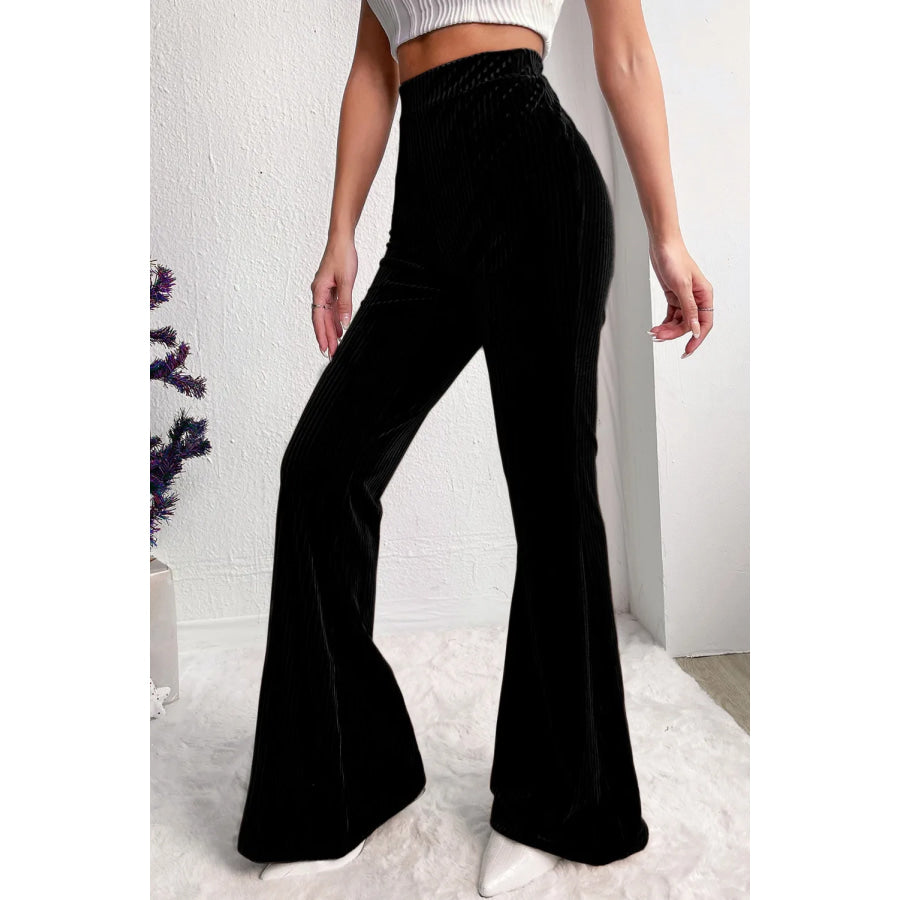 High Waist Bootcut Pants Apparel and Accessories