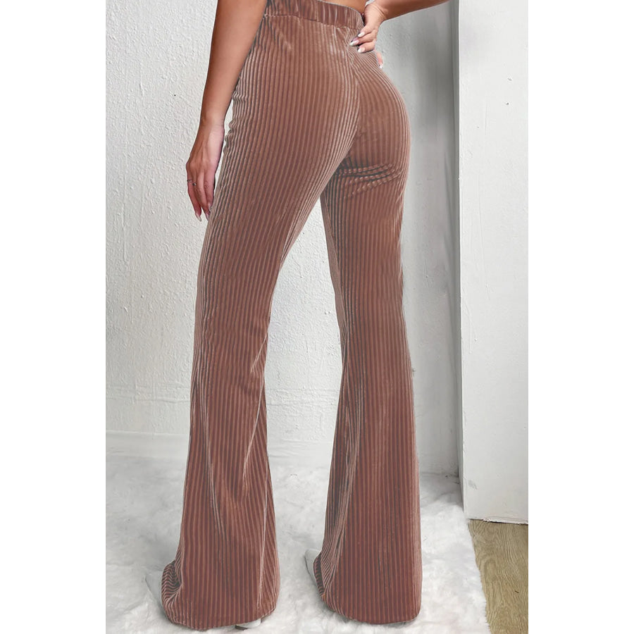 High Waist Bootcut Pants Apparel and Accessories