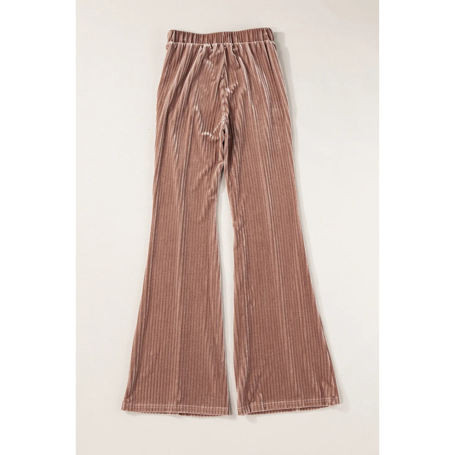 High Waist Bootcut Pants Apparel and Accessories