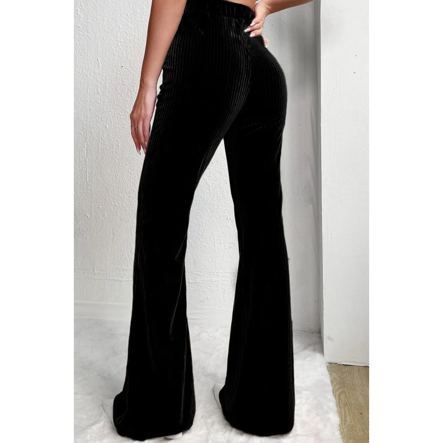 High Waist Bootcut Pants Apparel and Accessories