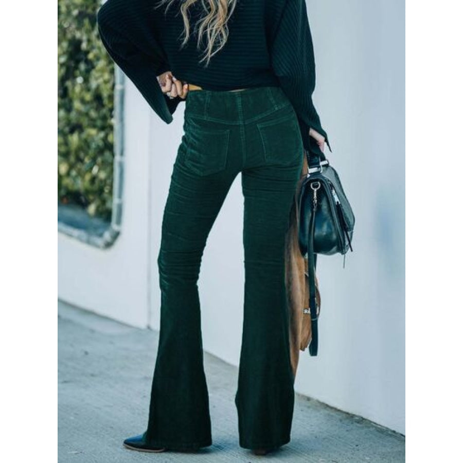 High Waist Bootcut Pants Clothing