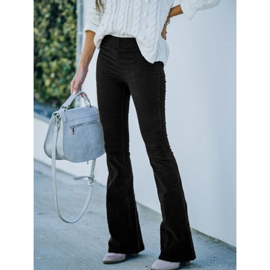 High Waist Bootcut Pants Clothing