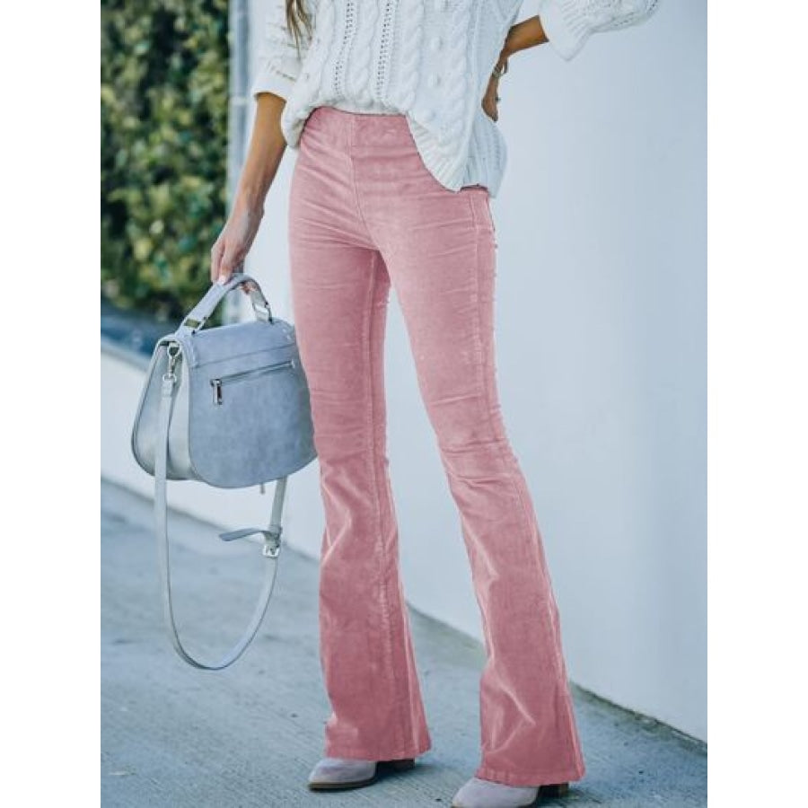 High Waist Bootcut Pants Clothing