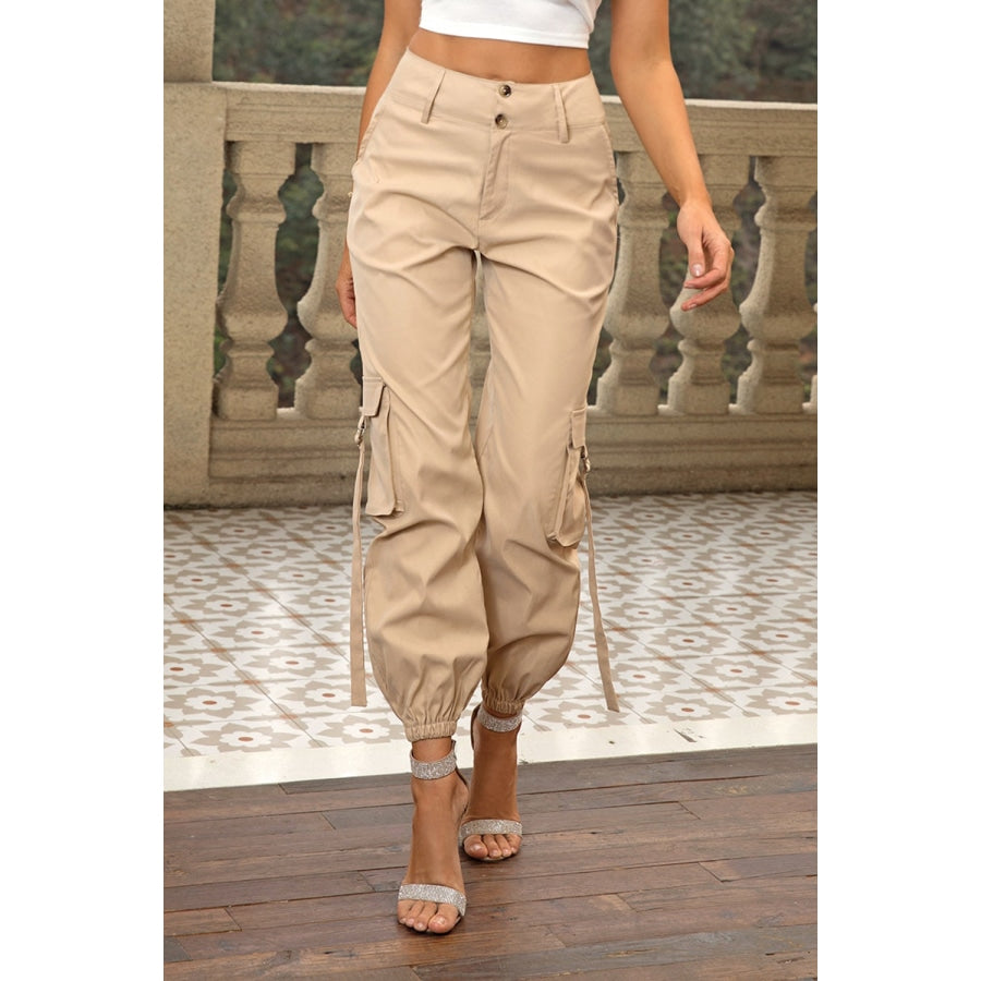 High Waist Cargo Pants