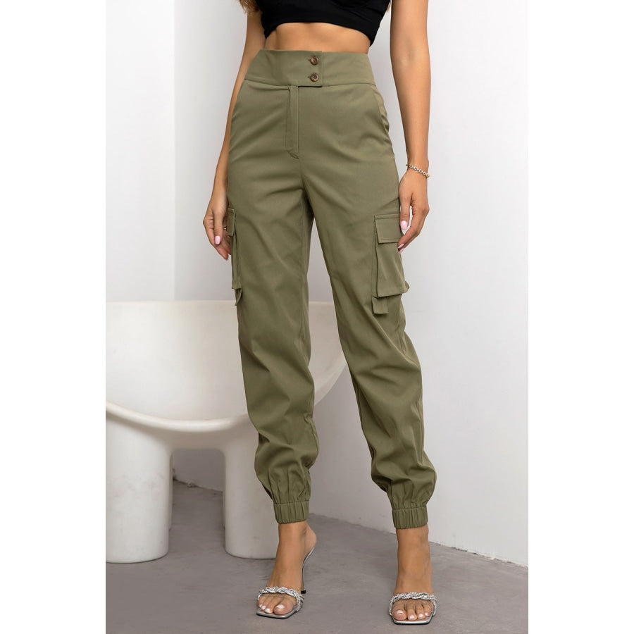 High Waist Cargo Pants