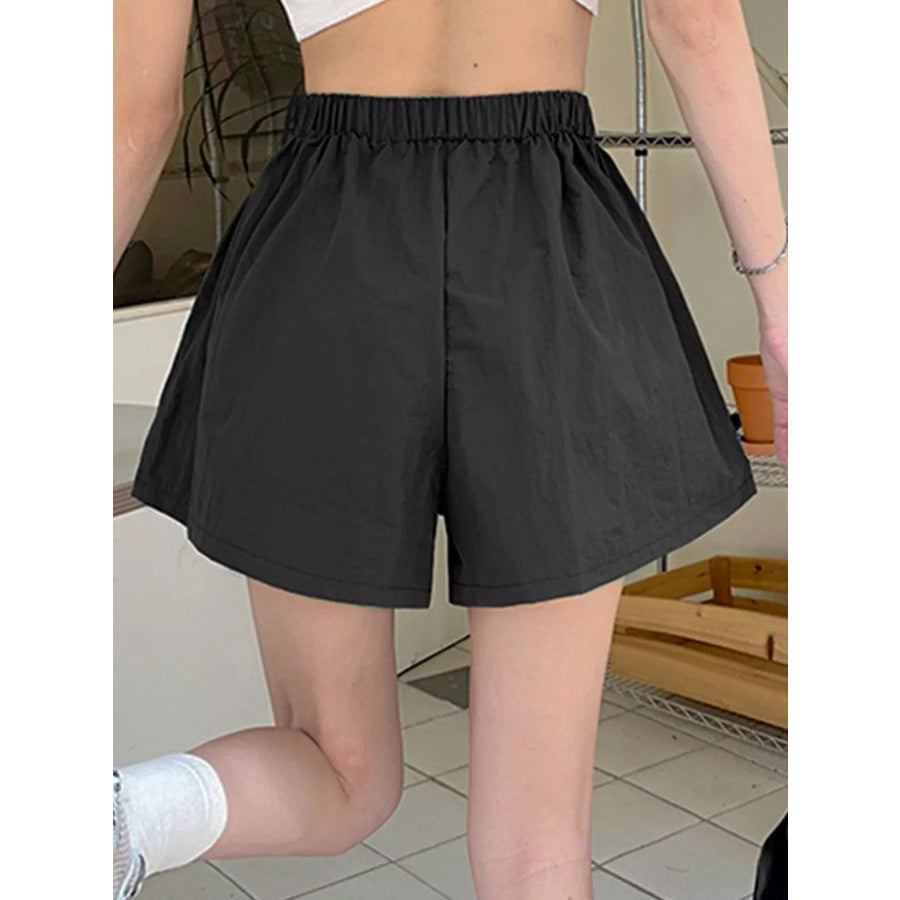 High Waist Cargo Shorts with Pockets Apparel and Accessories