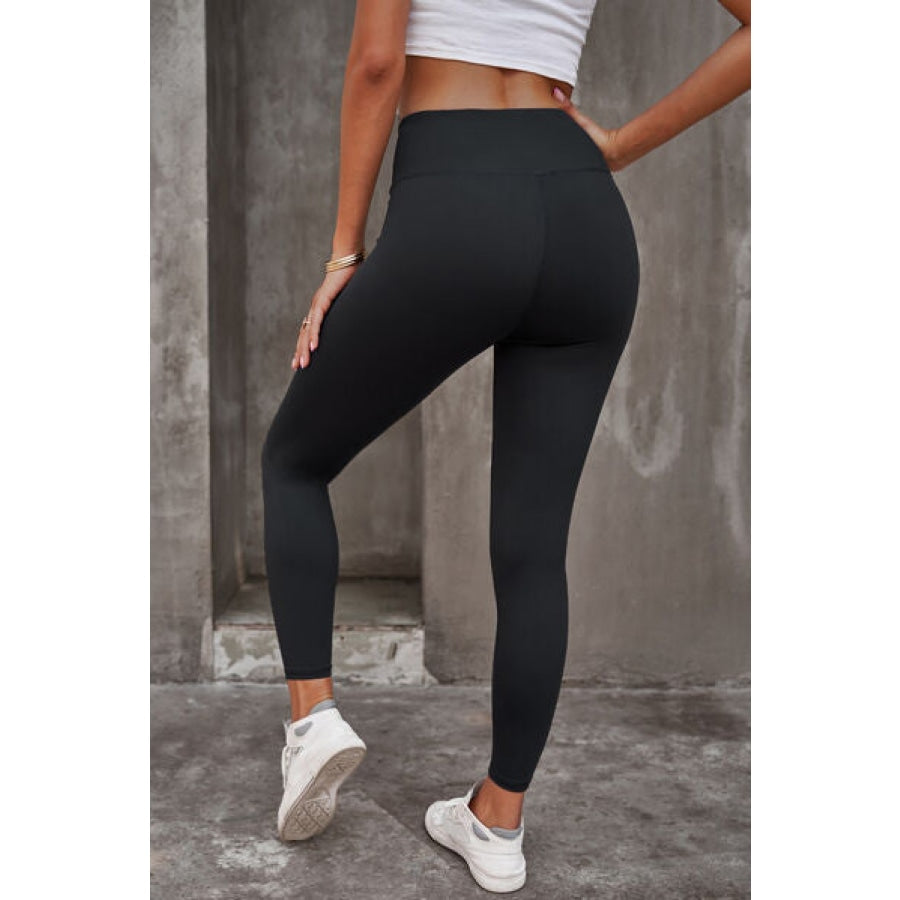 High Waist Crisscross Leggings Clothing