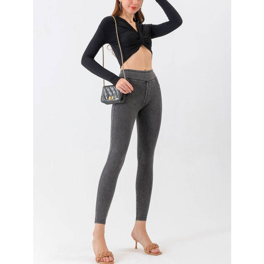 High Waist Cropped Active Leggings