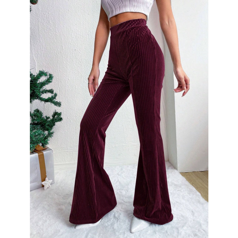 High Waist Flare Pants Apparel and Accessories