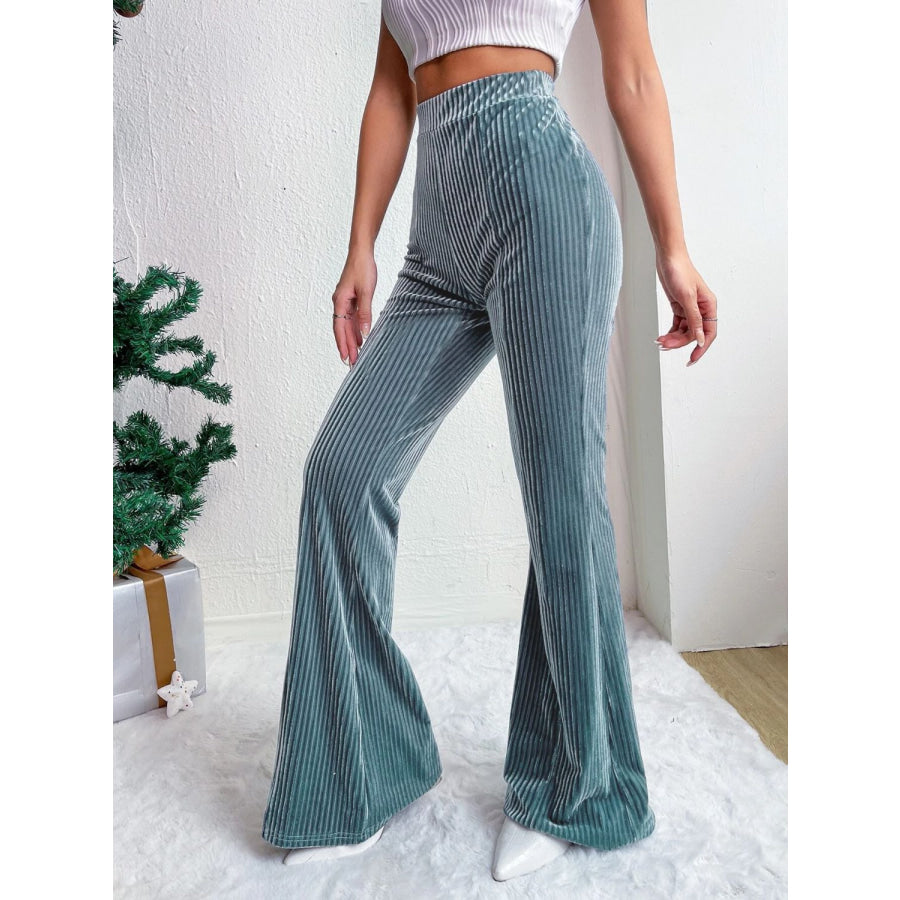 High Waist Flare Pants Apparel and Accessories