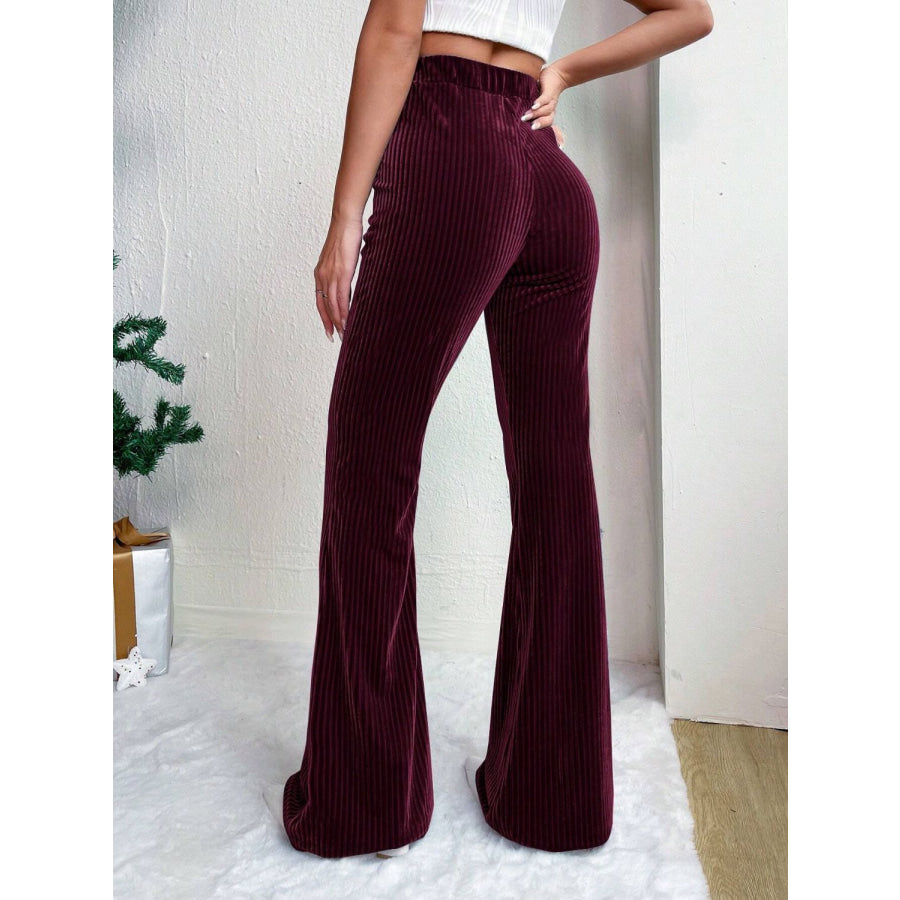 High Waist Flare Pants Apparel and Accessories