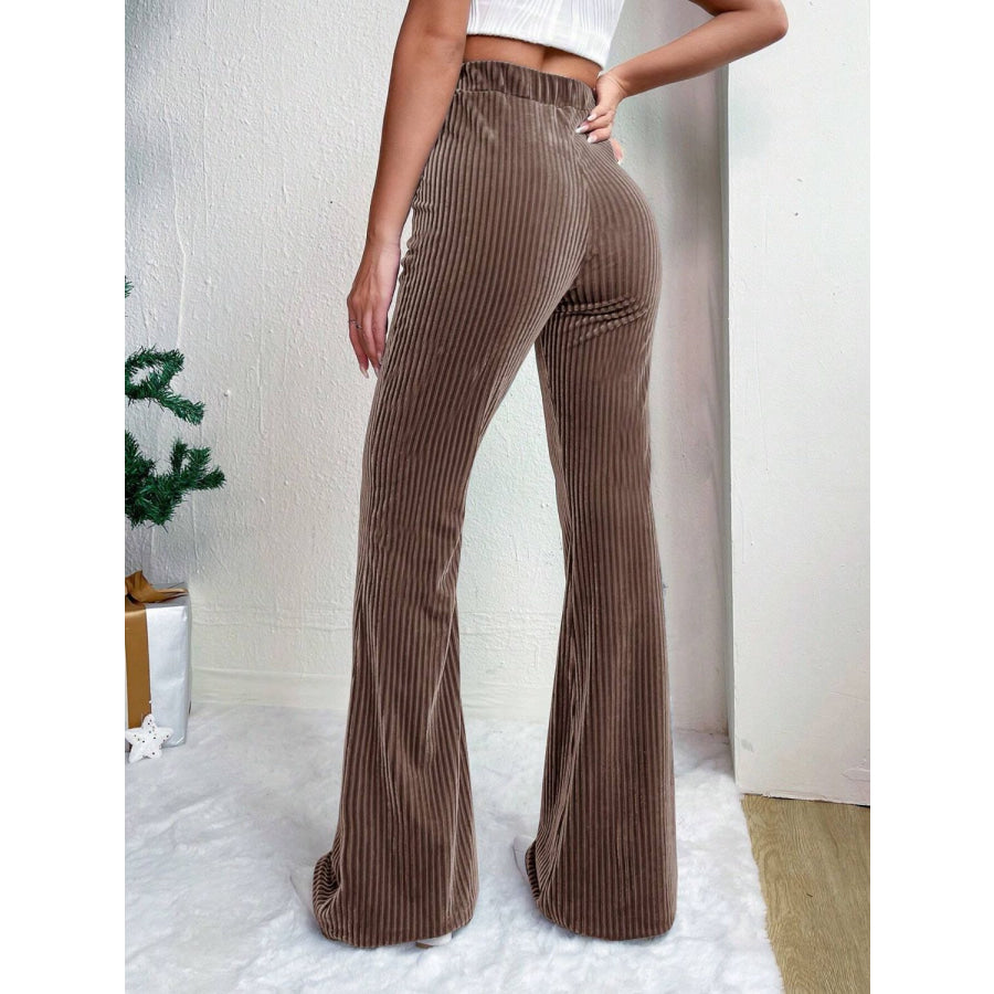 High Waist Flare Pants Apparel and Accessories