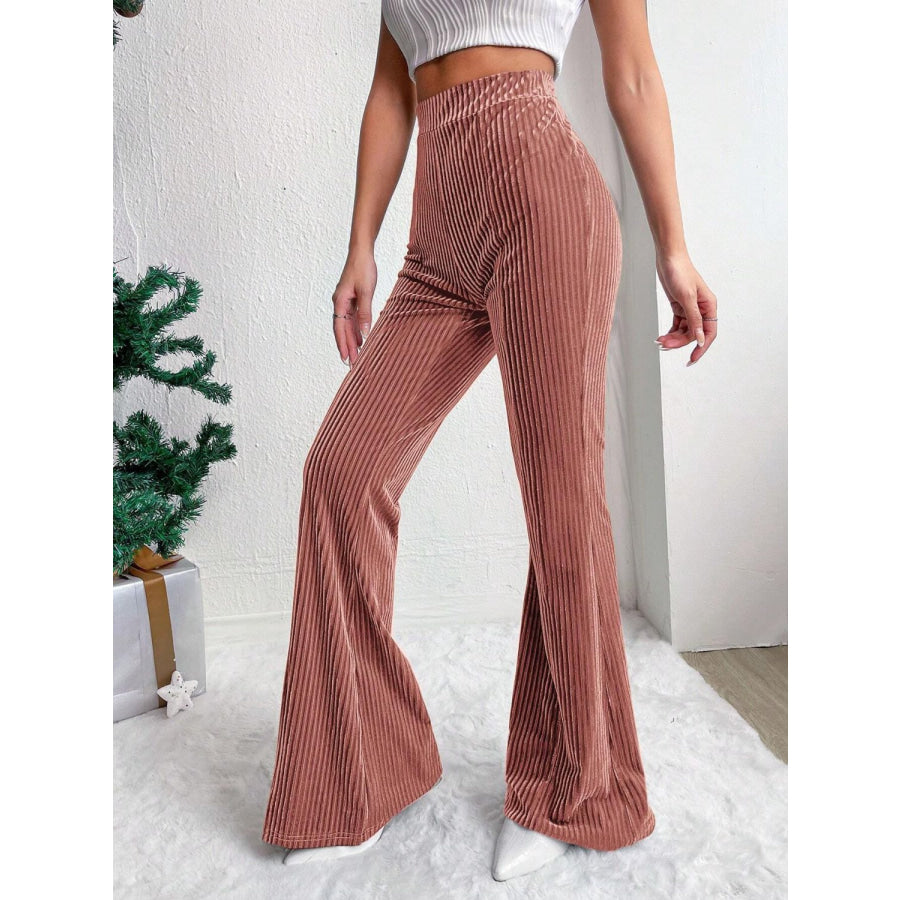 High Waist Flare Pants Apparel and Accessories